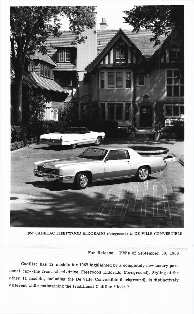 1967 Cadillac Press Kit